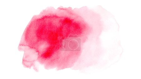 Abstract watercolor pink texture isolated on white background. Hand-painted watercolor splatter stains artistic vector used as an element in the decorative design.
