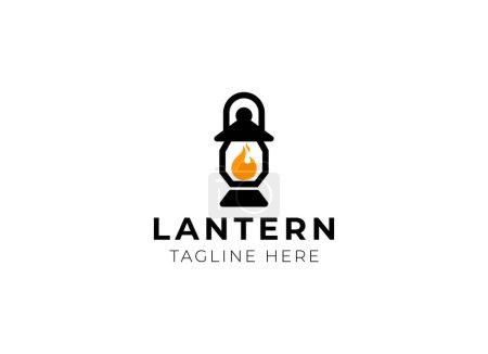 Téléchargez les illustrations : Illustration icône logo vintage lanterne Premium Vector - en licence libre de droit