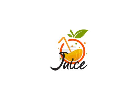 Illustration for Logo of fresh juice - Royalty Free Image