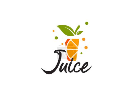 Illustration for Logo of fresh juice - Royalty Free Image