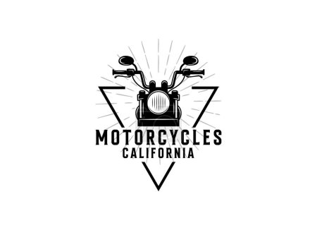 Téléchargez les illustrations : American Motorcycle Club Logo Design vectoriel isolé. Ensemble de modèle de logo prêt à l'emploi vecteur isolé - en licence libre de droit