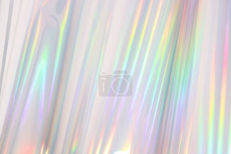 Foto de Fondo iridiscente. Fondo holográfico abstracto de colores pastel suaves. Fondo de lámina olográfica. Gradiente creativo de moda
. - Imagen libre de derechos