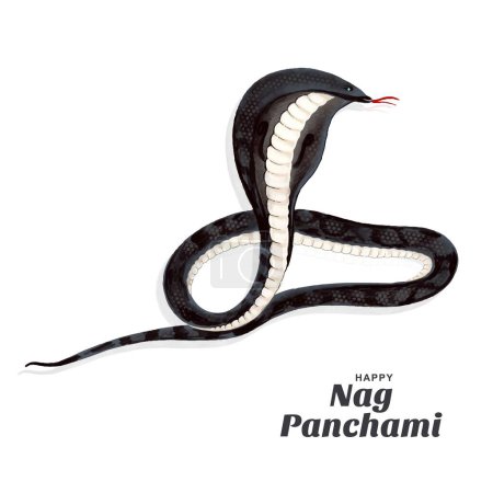 Téléchargez les illustrations : Naag panchami indian festival card background - en licence libre de droit