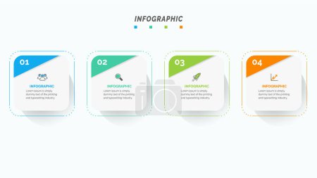 Photo for Thin line flat infographic design elements with marketing icons. Business concept icons - Royalty Free Image
