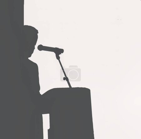 Photo for Business person is giving a public speech - Royalty Free Image