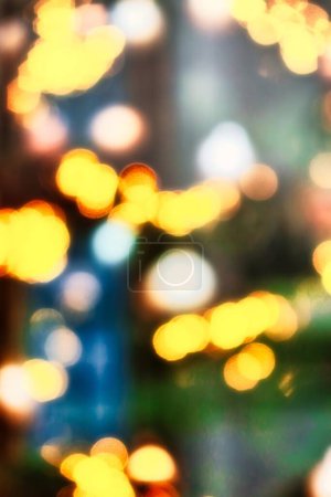 una imagen de fondo de las luces de Navidad borrosas bokey festivo durante la temporada de vacaciones