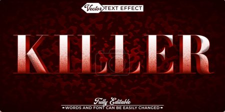 Blood Killer Vector Editable Text Effect Template