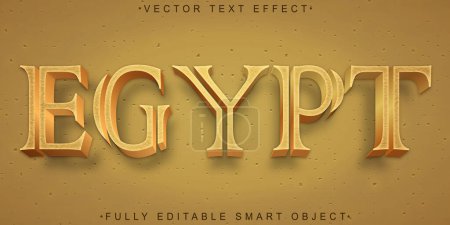 Brown Historic Egypt Vector Fully Editable Smart Object Text Eff