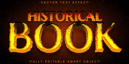 Orange Historical Book Worn Vector Fully Editable Smart Object T
