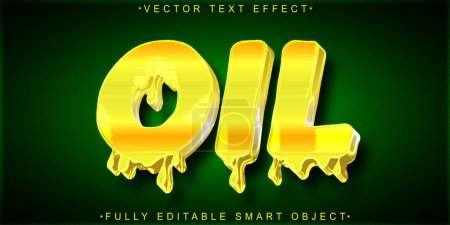 Shiny Liquid Oil Vector Fully Editable Smart Object Text Effect