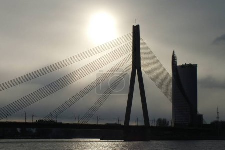 Photo for Autumn Daugava, view from the Riga embankment. - Royalty Free Image