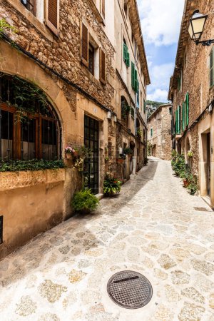Photo for Street in the old town of Mallorca, Alcudia - Royalty Free Image