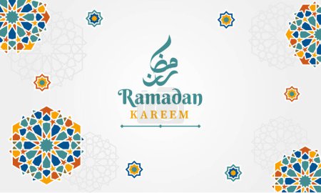 Foto de Ramadán Kareem fondo patrón ornamental islámico. Ilustración vectorial - Imagen libre de derechos