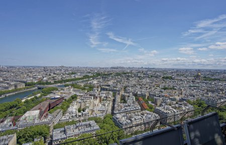 Photo for France, Paris, 6 JULY 2023 View across Paris from The Eiffel Tower - Royalty Free Image