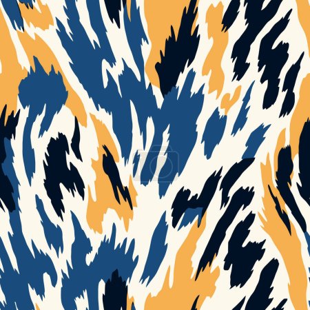 Illustration for A colorful animal print seamless pattern. Vector illustration - Royalty Free Image