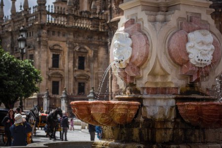 Photo for Water fountain in Seville - Royalty Free Image