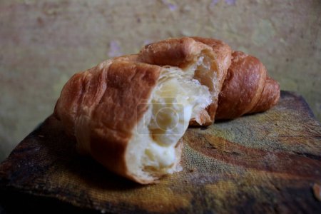 Photo of very delicious Croissant cheese bread for breakfast