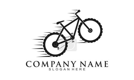 Téléchargez les illustrations : Illustration vélo rapide logo vectoriel - en licence libre de droit