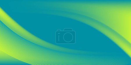 Ilustración de Abstract green yellow wave abstract, background design color style - Imagen libre de derechos