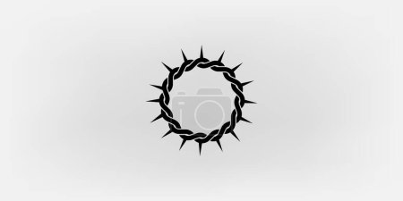 Illustration for Crown of thorns. neat simple - Royalty Free Image