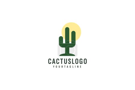 Téléchargez les illustrations : Illustration de l'icône vectorielle du logo Cactus - en licence libre de droit