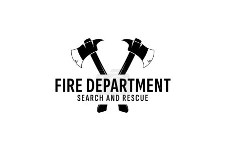 Téléchargez les illustrations : Illustration d'icône vectorielle de logo de service d'incendie - en licence libre de droit