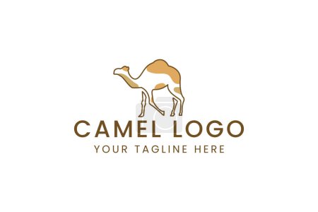 Téléchargez les illustrations : Illustration d'icône vectorielle de logo de chameau - en licence libre de droit