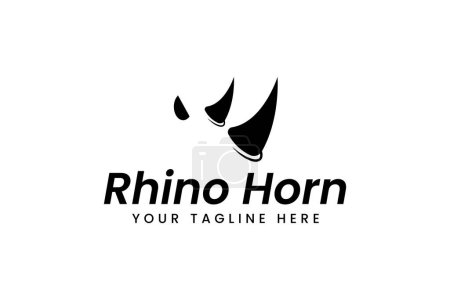 rhino logo vector icon illustration