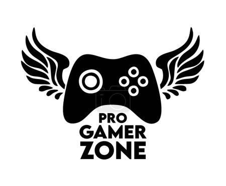Ilustración de Zona pro gamer con fondo blanco - Imagen libre de derechos