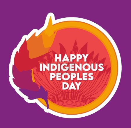 glückliche indigene Völker Tag in bester Qualität Design 