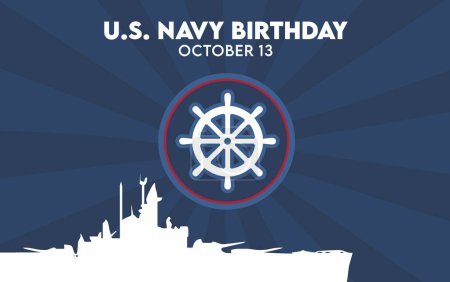 Téléchargez les illustrations : Joyeux anniversaire états-unis marine - en licence libre de droit