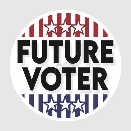 Illustration for Future voter united states of america - Royalty Free Image