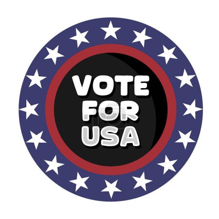 Illustration for Vote for united states of america - Royalty Free Image