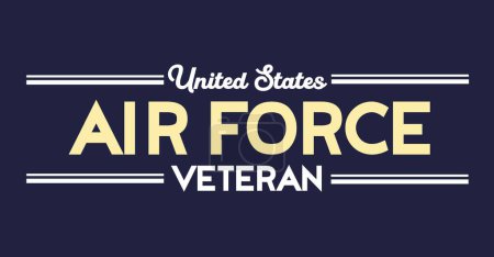 Ilustración de Veterano de la Fuerza Aérea de Estados Unidos - Imagen libre de derechos