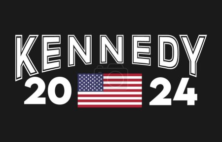 Illustration for Kennedy 2024 united states of america - Royalty Free Image