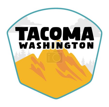 Téléchargez les illustrations : Tacoma Washington Etats Unis d'Amérique - en licence libre de droit