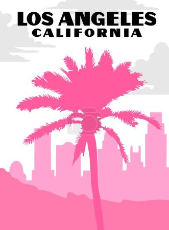 Illustration for Los Angeles California United States of America - Royalty Free Image