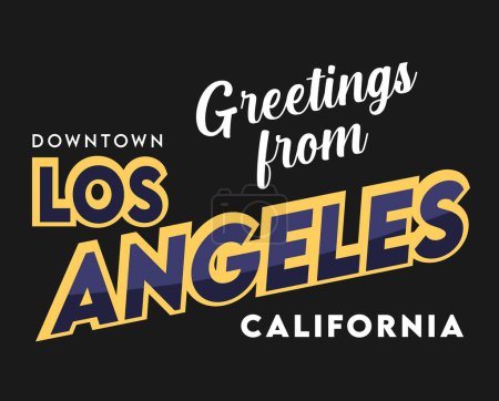 Illustration for Los Angeles California United States of America - Royalty Free Image