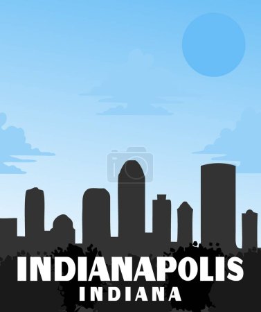 Illustration for Indianapolis Indiana United States of America - Royalty Free Image