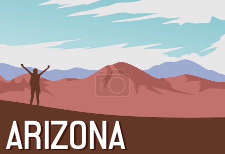 Téléchargez les illustrations : Arizona état états-unis d'Amérique - en licence libre de droit