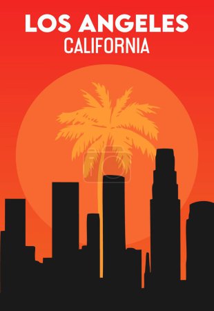Illustration for Los Angeles California United States - Royalty Free Image