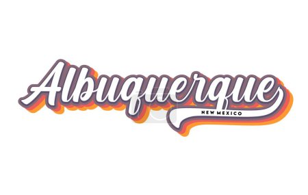 Ilustración de Albuquerque Nuevo México Estados Unidos - Imagen libre de derechos