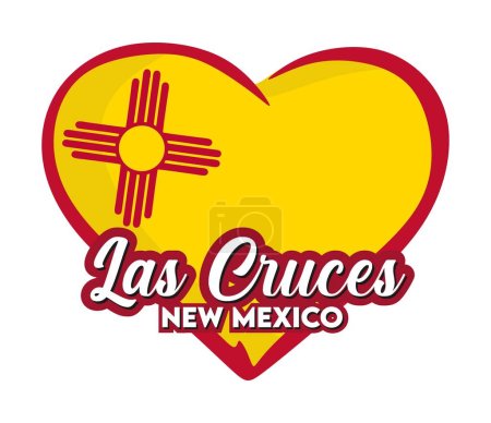 Ilustración de Las Cruces Nuevo México Estados Unidos - Imagen libre de derechos