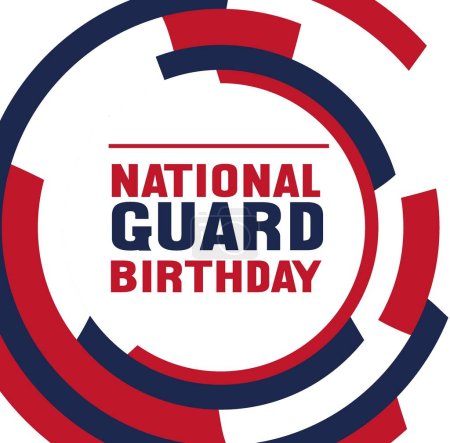 Téléchargez les illustrations : Joyeux anniversaire de la Garde nationale des États-Unis - en licence libre de droit