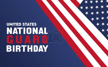 Téléchargez les illustrations : Joyeux anniversaire de la Garde nationale des États-Unis - en licence libre de droit