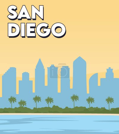 Illustration for San diego california united states of america - Royalty Free Image