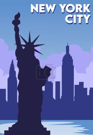 Ilustración de Nueva York Estados Unidos - Imagen libre de derechos