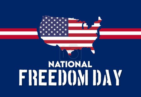 Téléchargez les illustrations : Journée nationale de la liberté 1 février États-Unis - en licence libre de droit