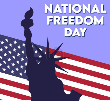 Téléchargez les illustrations : Journée nationale de la liberté 1 février États-Unis - en licence libre de droit