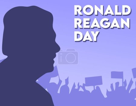Téléchargez les illustrations : Ronald Reagan président des États-Unis - en licence libre de droit